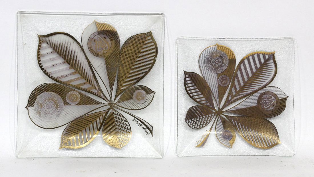 Georges Briard Leaf Pattern Plates (1 of 2)