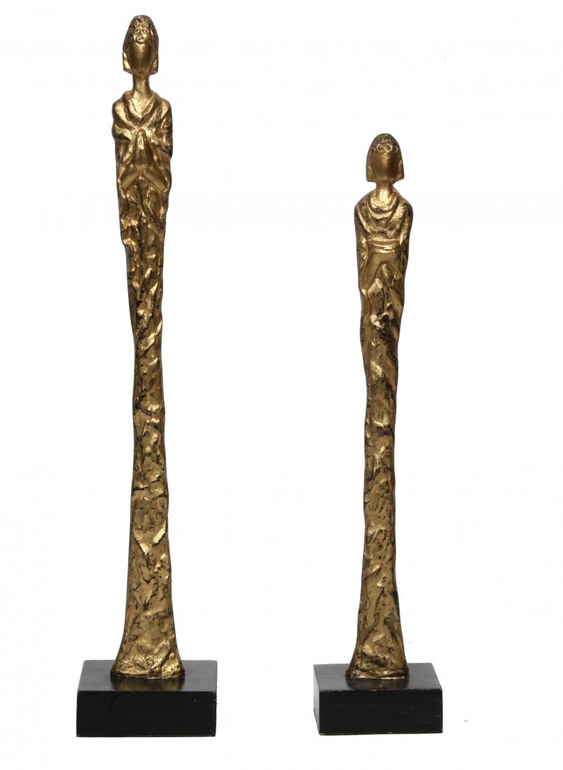 Giacometti Style 2 Composition Gold Figures (1 of 2)