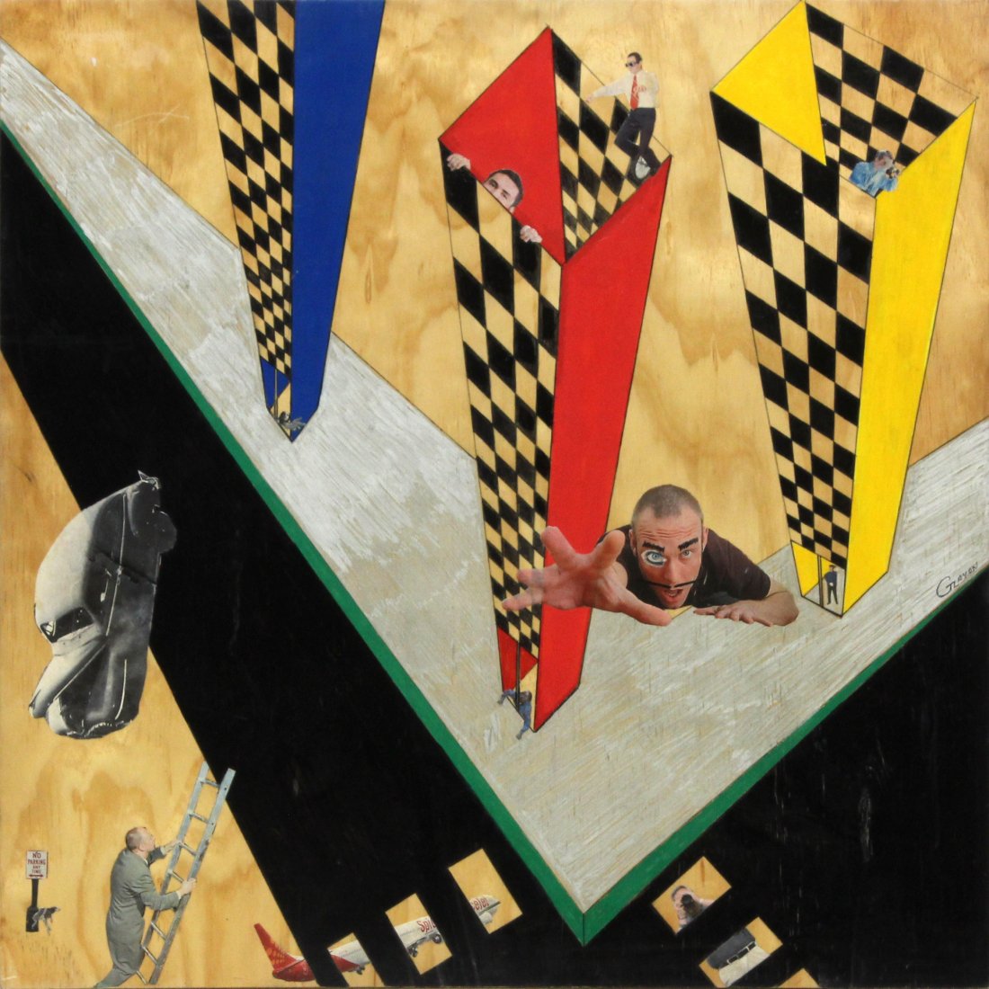 G ZAYON Pop art Mid-Century Modern Mixed Media (1 of 3)