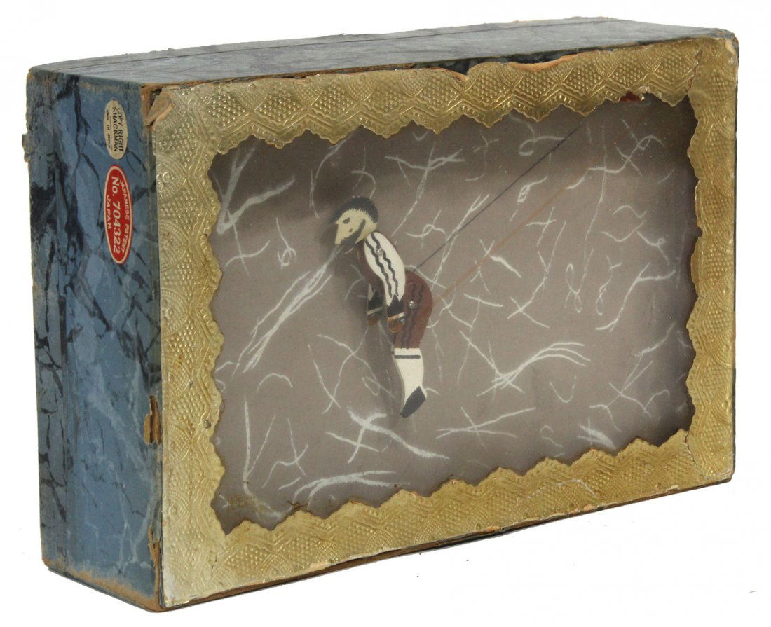 Vintage Acrobat Toy In Shadow Box: Vintage Acrobat Toy In Shadow BoxSize: 7 x 2 x 4.5