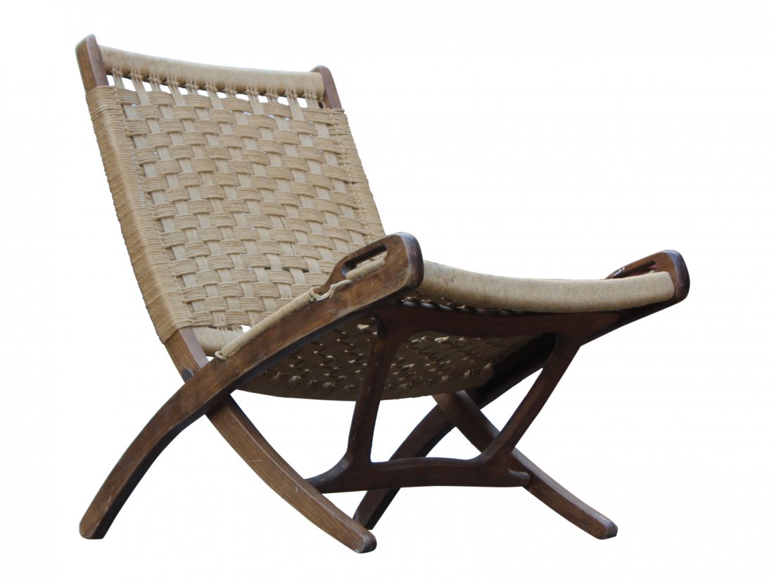 HANS WEGNER [attributed] Danish Modern Folding Chair (1 of 3)