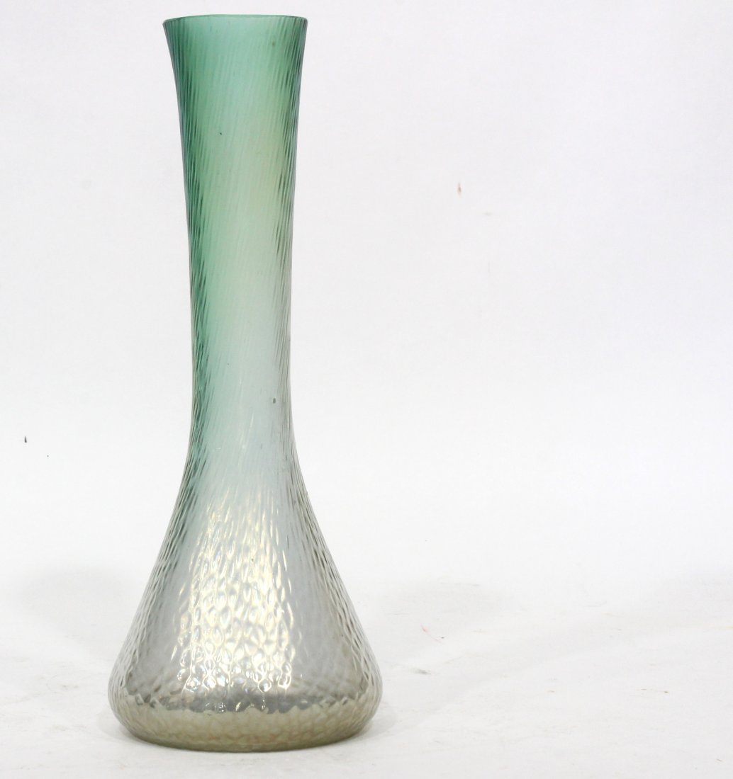 LOETZ Art Glass Tall Cylindrical Vase (1 of 2)