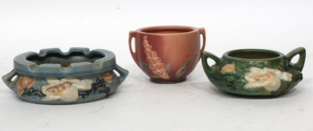3 Assorted Pieces Of Roseville Art Pottery (1 of 5)