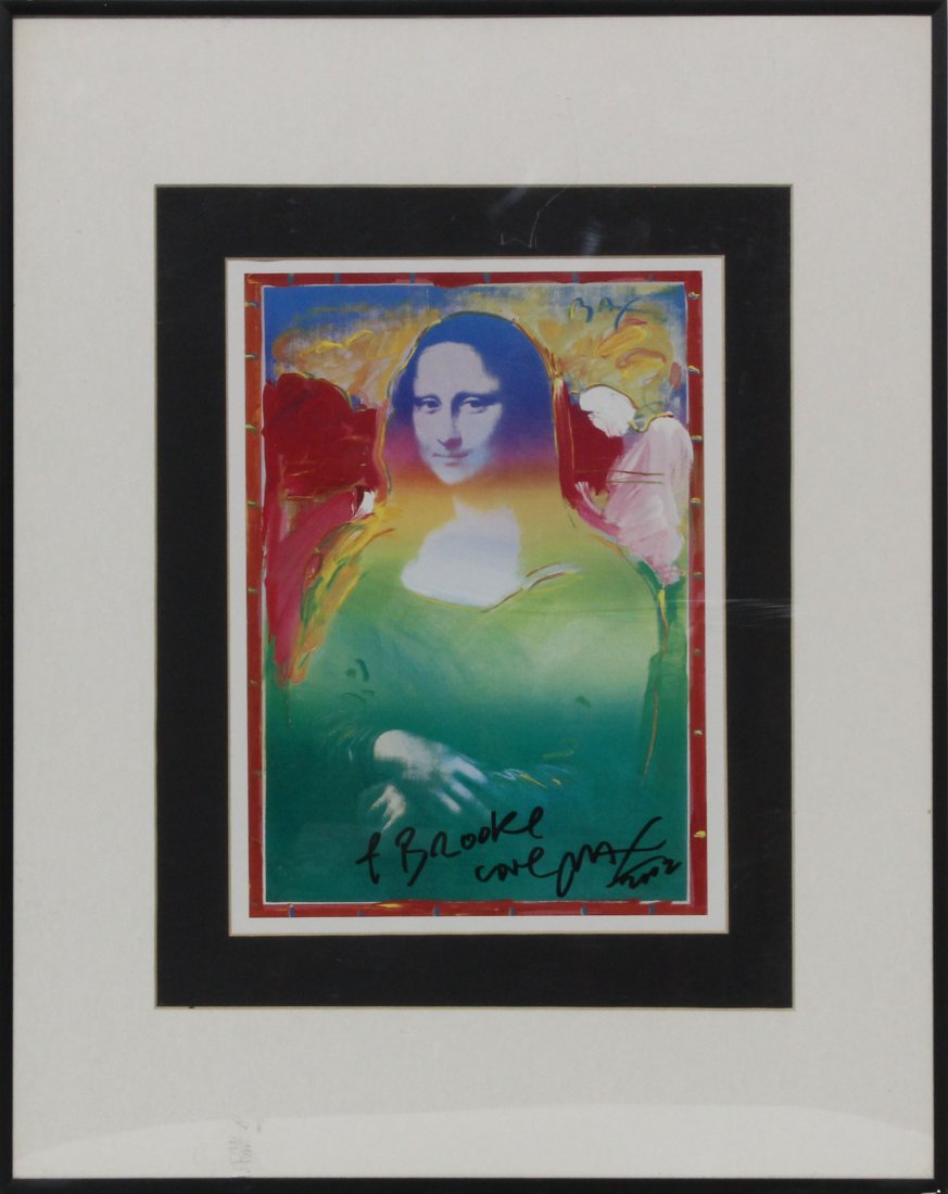 PETER MAX SIGNED Print of MONA LISA - Personalized (1 of 3)