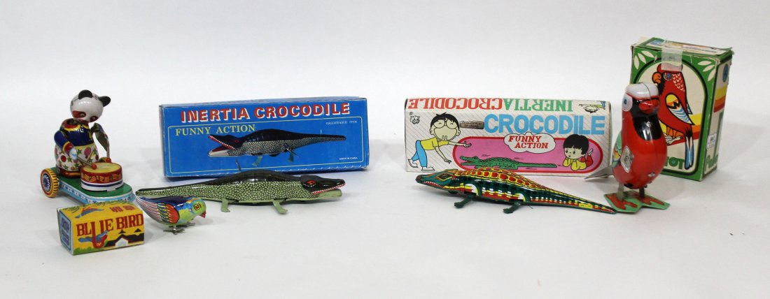 5 Piece Tin Lithographed Toy Assorted Grouping (1 of 3)