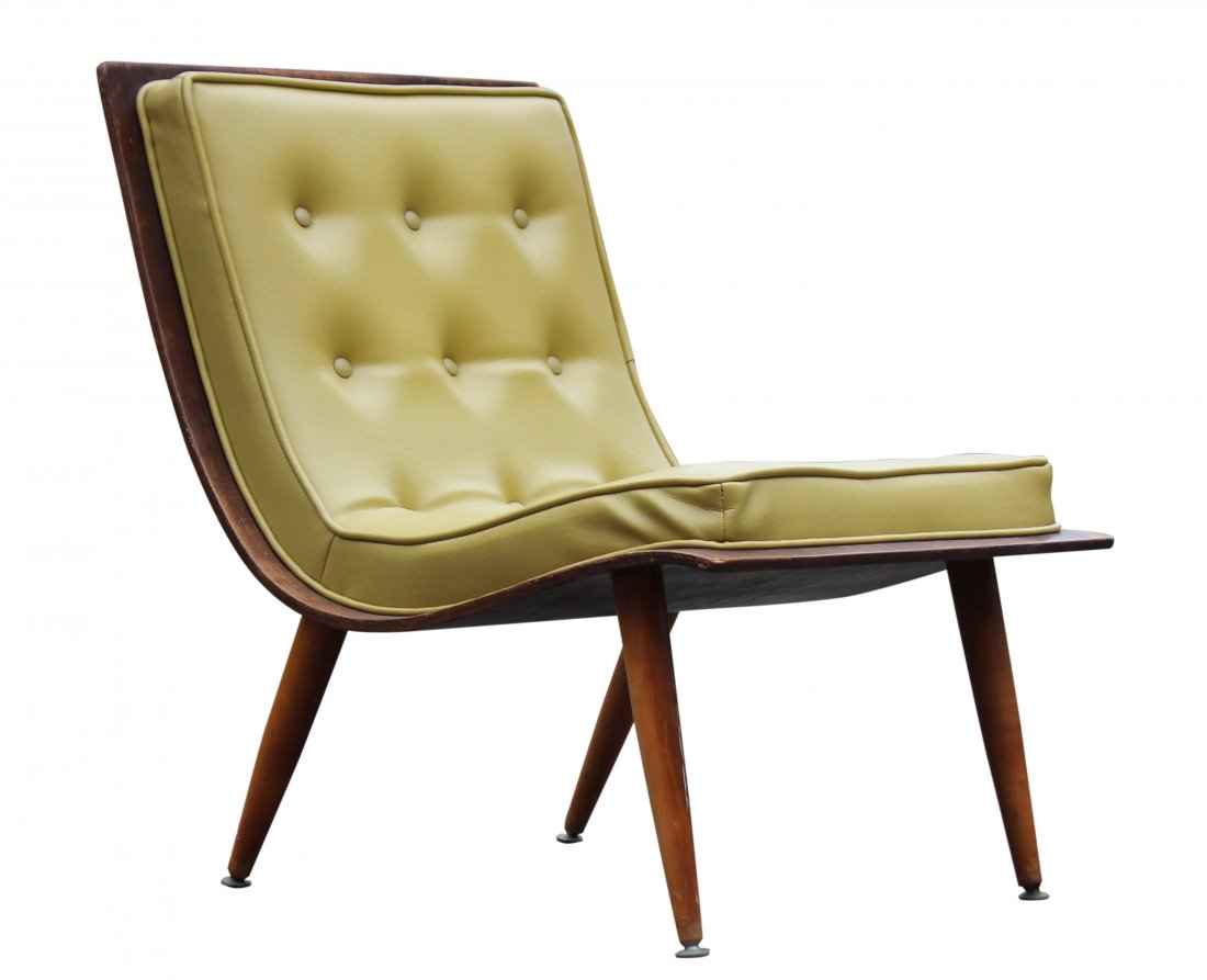 Carter Brothers Scoop Chair Citrus  Mid Century Mod (1 of 1)