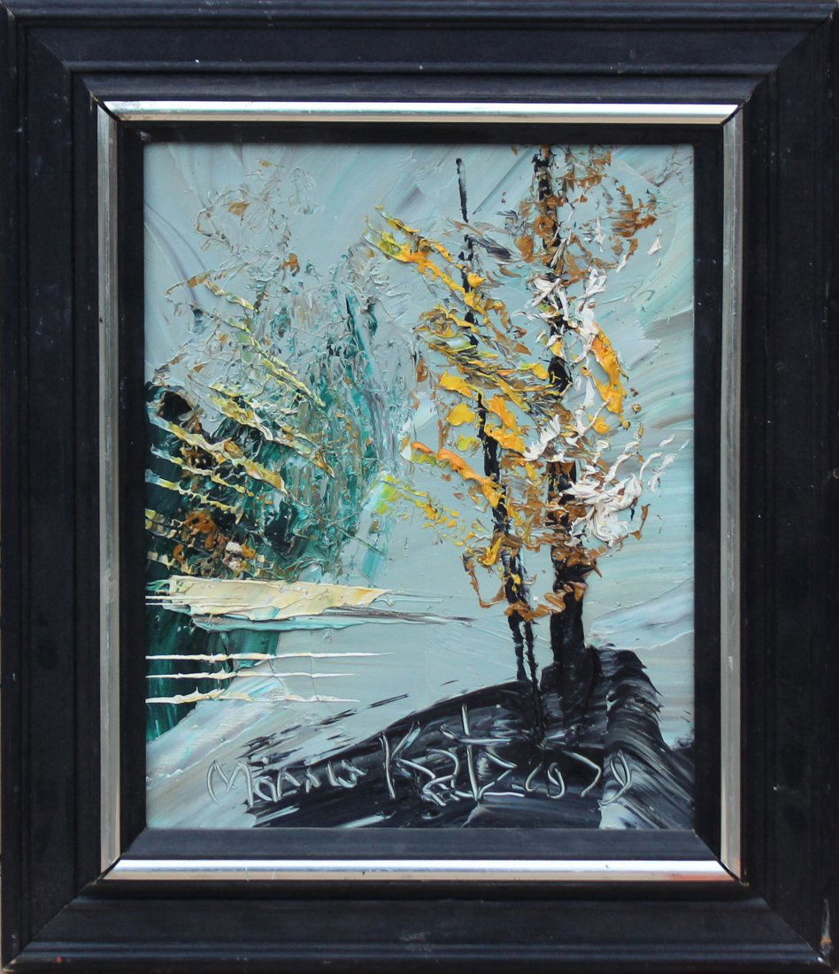 Morris Katz 1979 Original Oil Painting still life (1 of 3)