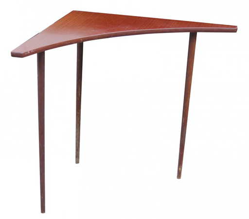 Tall Mid Century Modern Corner Table