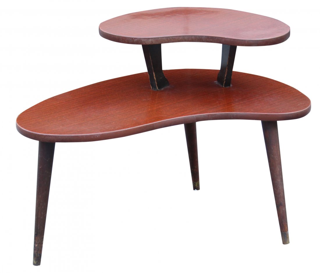 Mid-century modern occasional side table step (1 of 1)