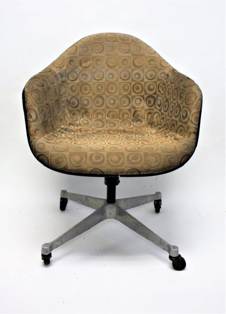HERMAN MILLER Swivel Upholstered Shell Chair (1 of 4)