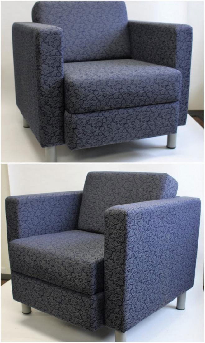 Pair of Mid Century Upholstered Club Chairs (1 of 3)