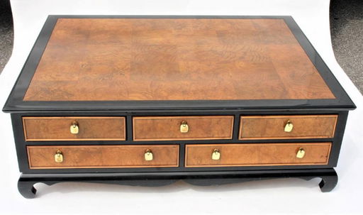 Quality Chinese Ming Style Exotic Burlwood Coffee Table