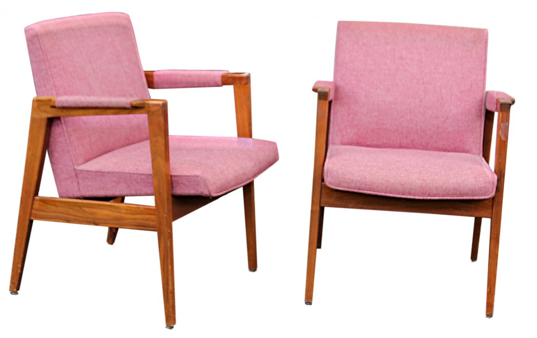 Gunlocke Mid-century Modern Danish chairs PAIR (1 of 4)