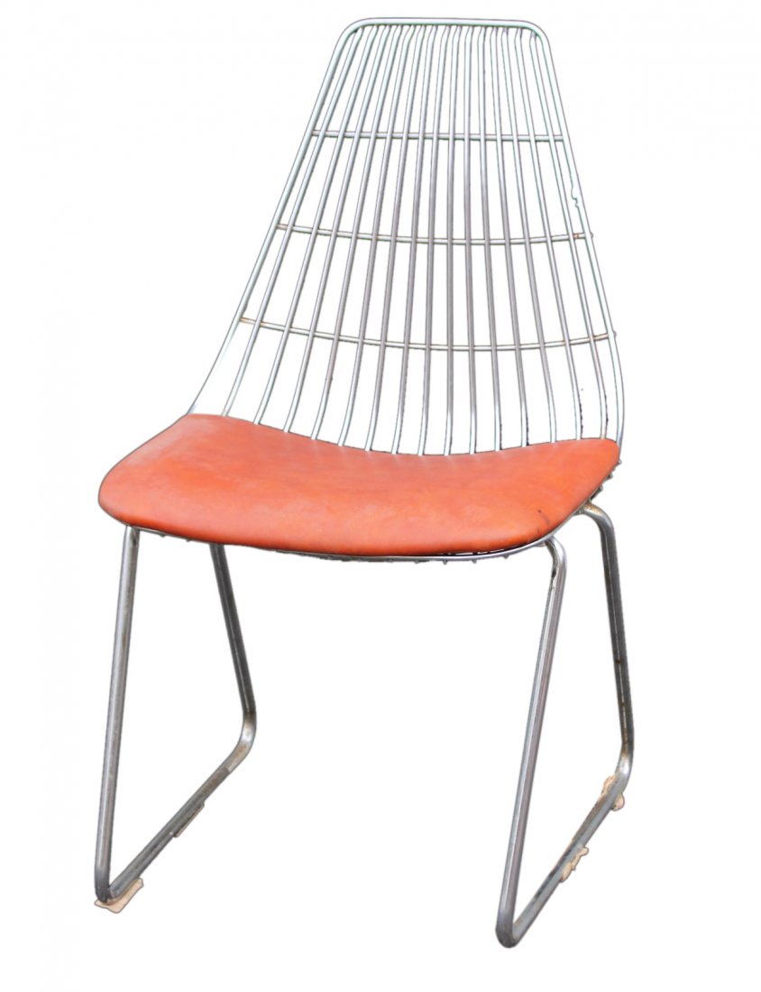 chromecraft wire frame side chair (1 of 2)