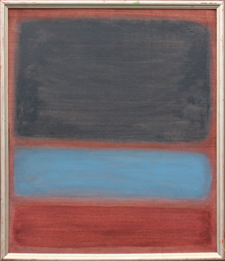 Mark Rothko , Style Of, OIL/b, ABSTRACT 3-COLORS (1 of 2)