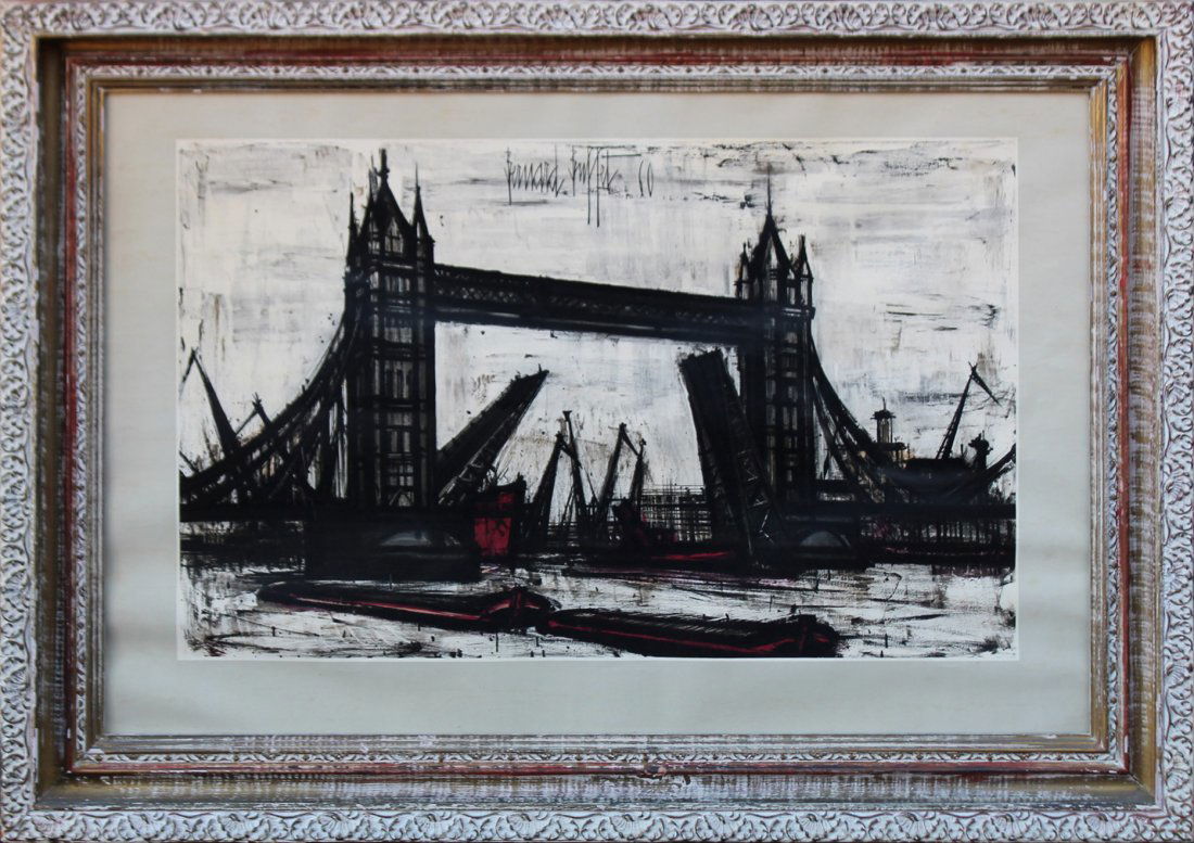 BERNARD BUFFET Mid Century Modern Vintage Framed Print (1 of 2)