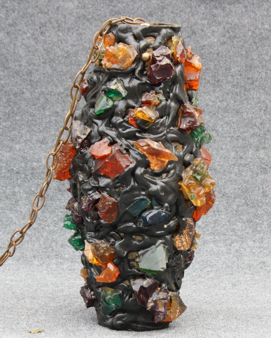 MID CENTURY MODERN "COLORED CHUNKS" HANGING FIXTURE (1 of 4)