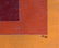 Signed "A" 1966 , Mid Century Modern Oil ORANGE SQUARES - 6