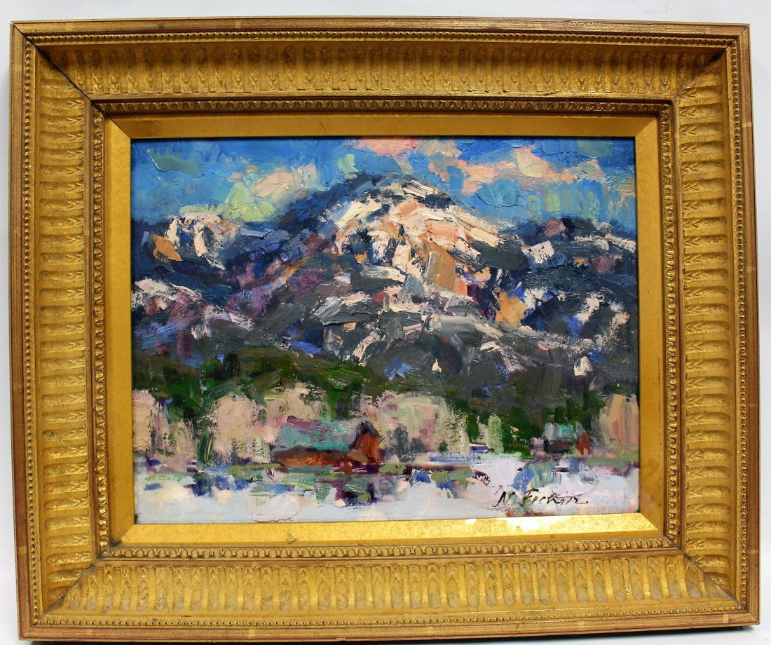 Nicolai Fechin  (1881 - 1955) Important Landscape Oil/b (1 of 6)