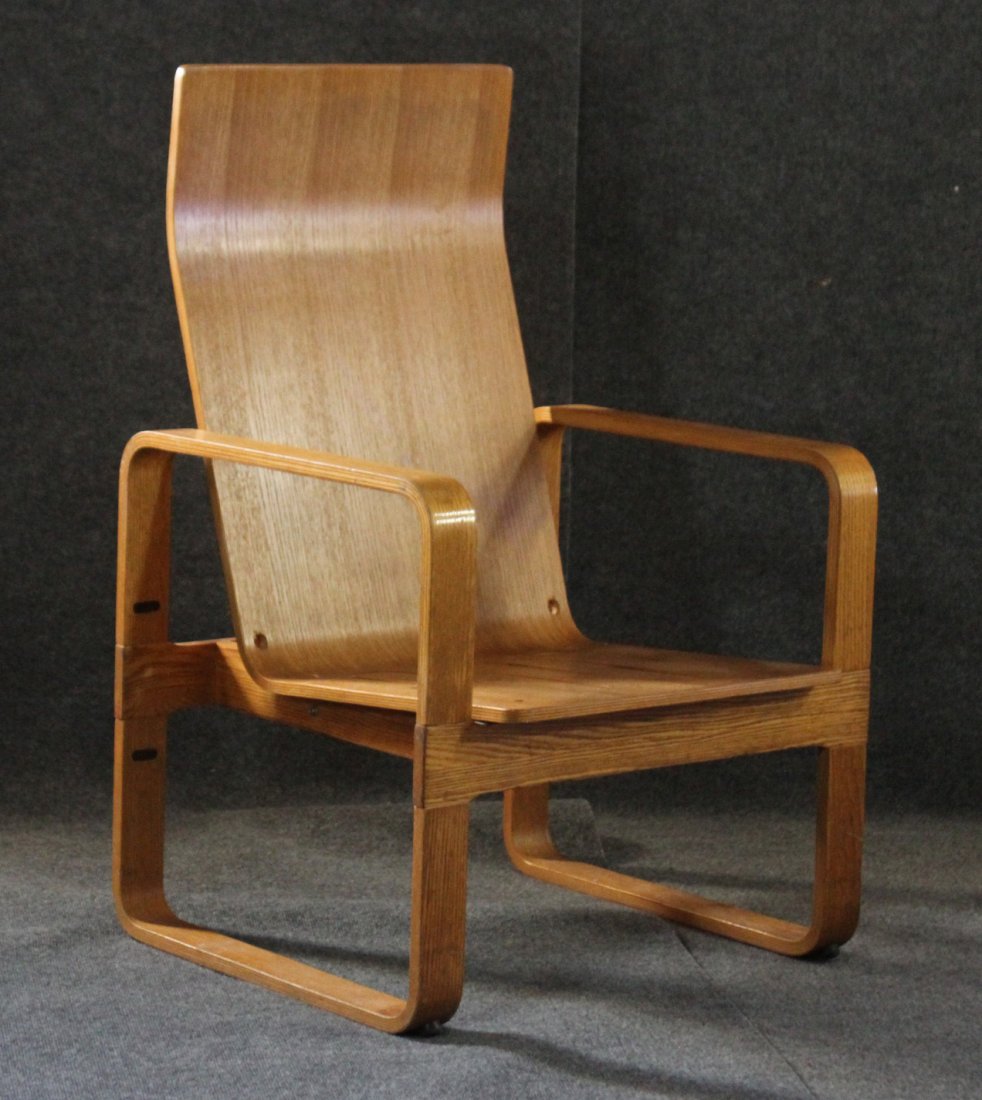 Thonet Mid-century Modern bent wood arm chair (1 of 6)