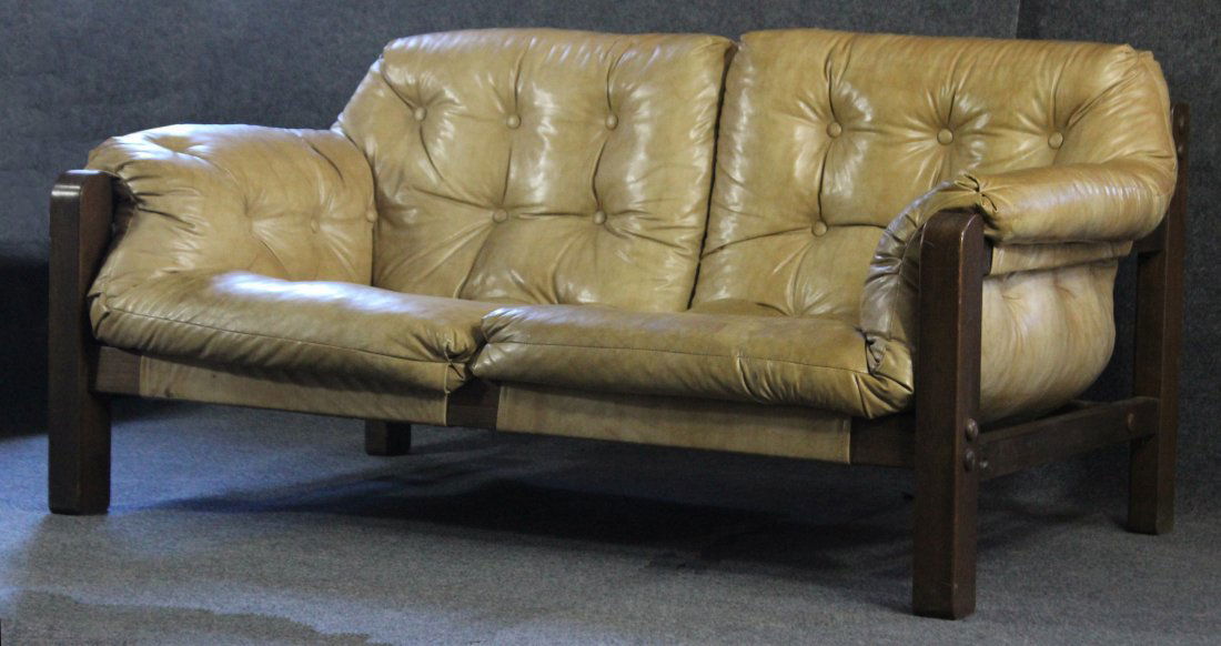 PERCIVAL LAFER BRAZIL Mid Century 2- SEAT SOFA ROSEWOOD (1 of 7)