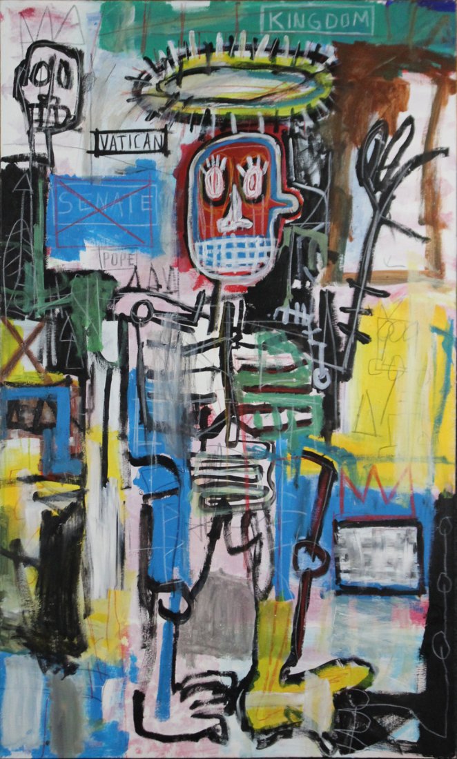 Jean-Michel Basquiat  (1960 - 1988) GRAFFITI ART FIGURE (1 of 7)