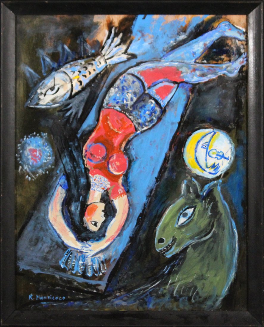 R MONTI after Marc Chagall modern sleeping female (1 of 3)