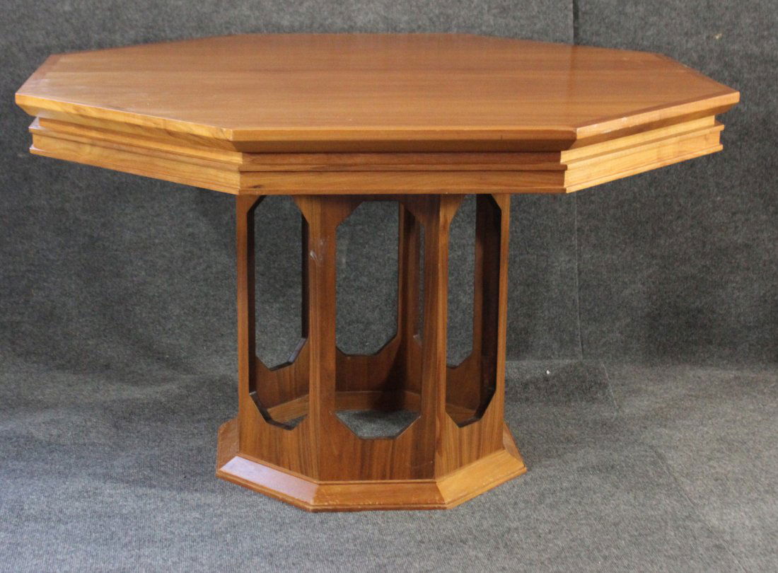 HARVEY PROBBER mid-century modern octagonal table (1 of 4)