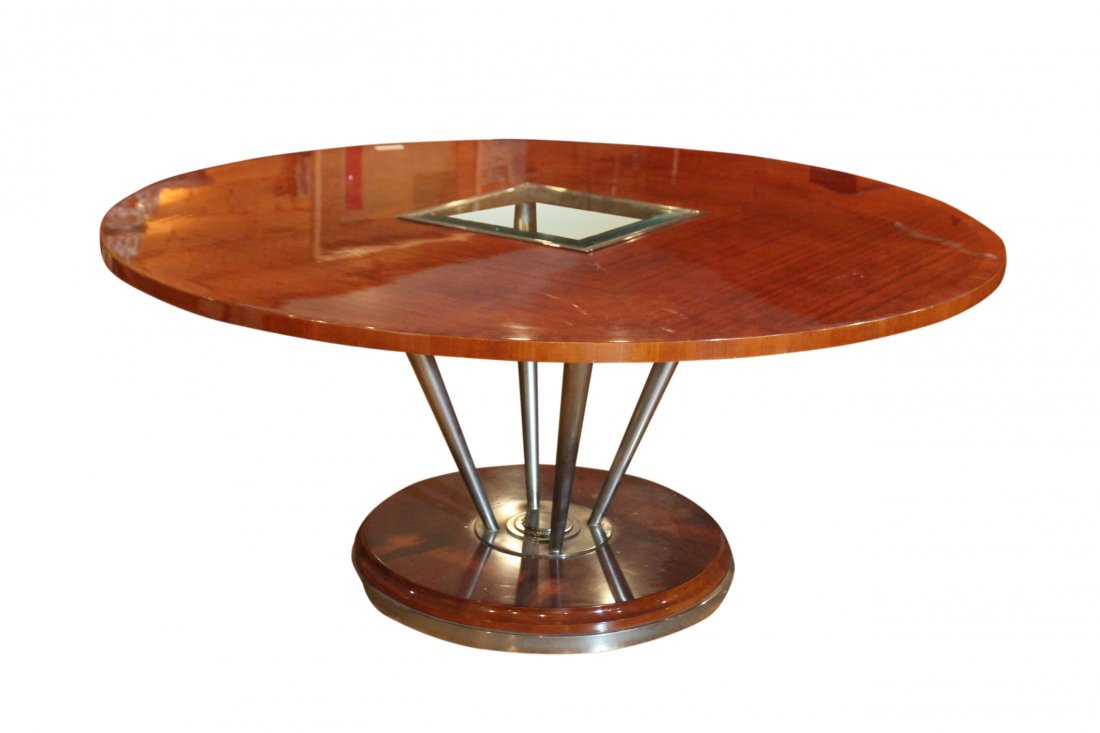 MAITLAND SMITH Exceptional Round Mahogany Dining Table (1 of 4)