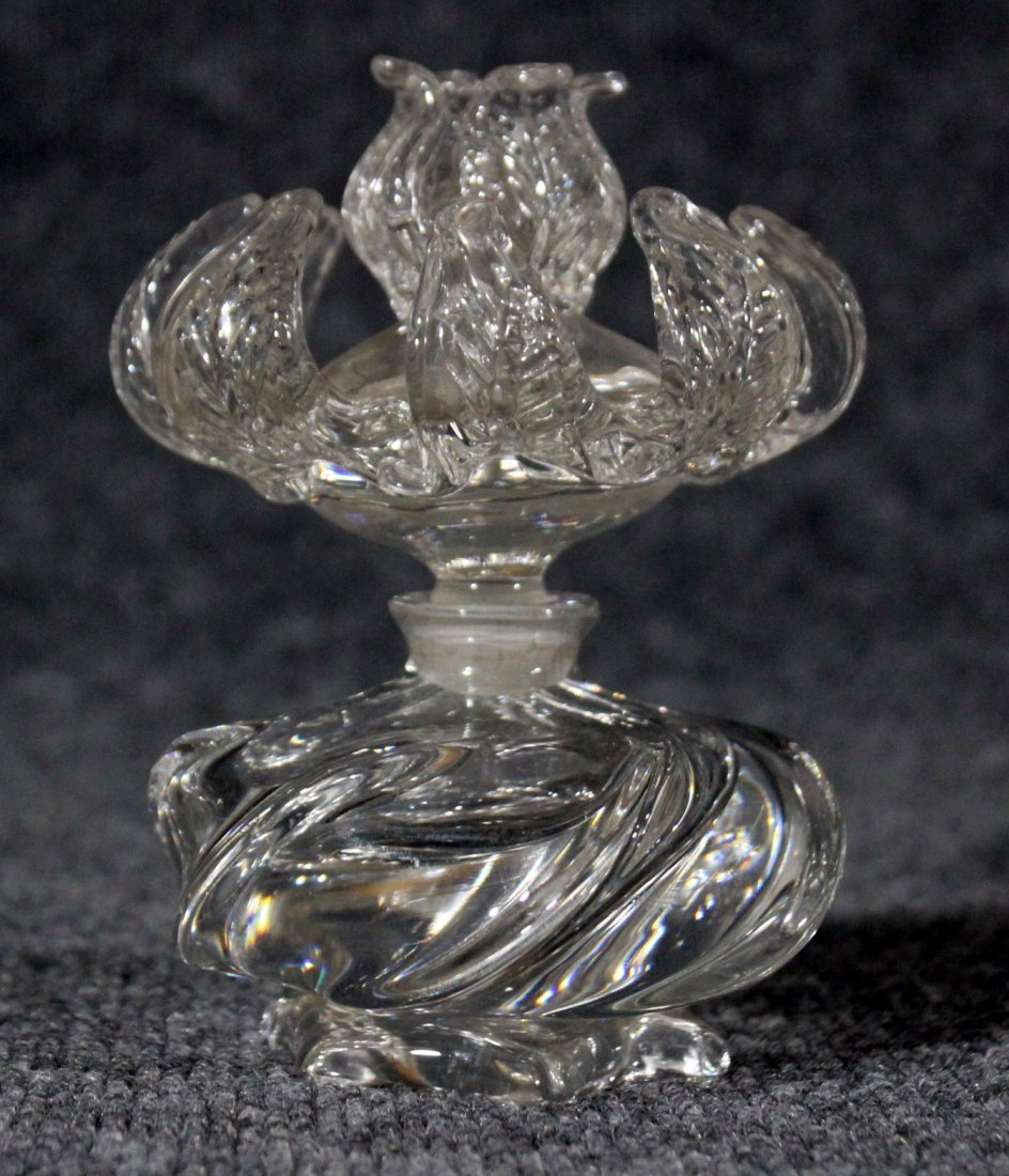 SUPERB VENETIAN GLASS LARGE PERFUME BOTTLE (1 of 3)