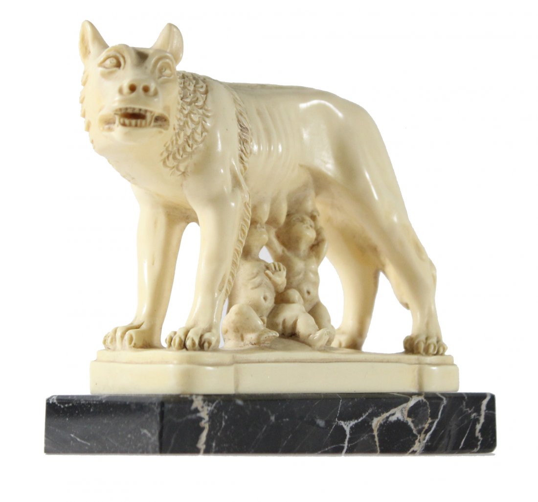 Romulus And Remus Cast Hard Composition Statue She-Dog (1 of 4)
