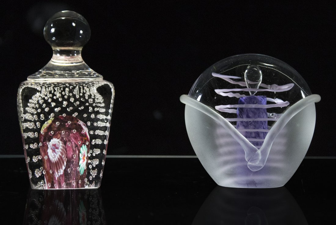 Two [2] Exquisite Art Glass Paperweights (1 of 4)
