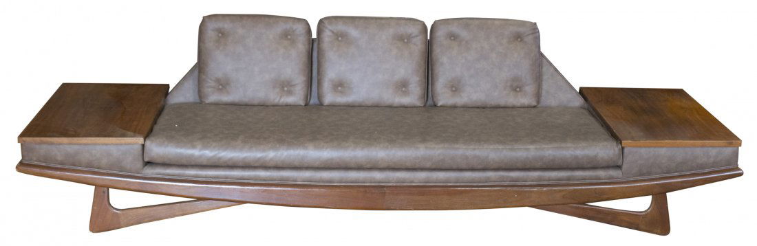 ADRIAN PEARSALL GONDOLA LONG SOFA WITH TABLE SIDES (1 of 5)