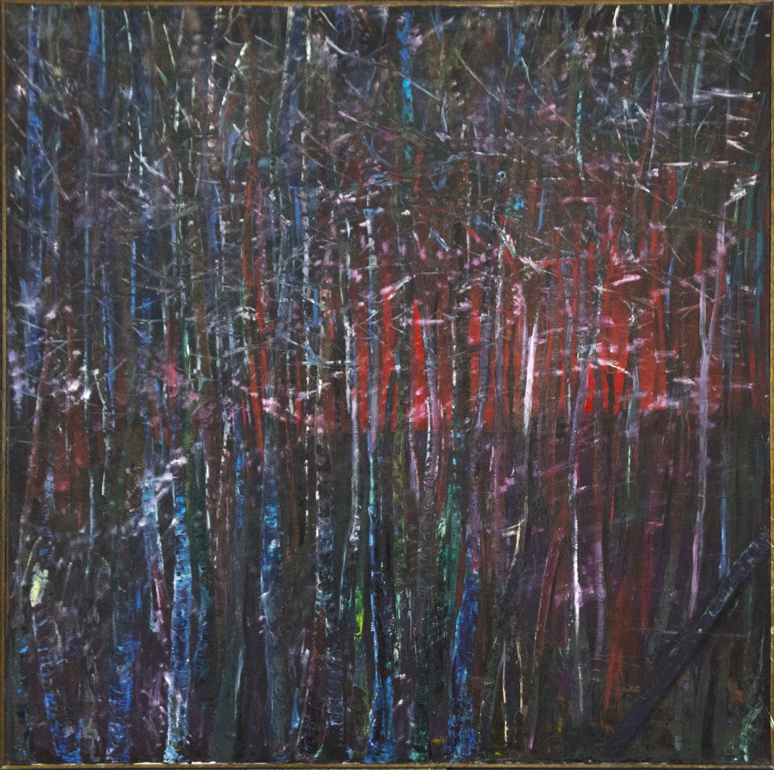 NICKERSON Oil/c Mid Century ABSTRACT OIL PAINTING (1 of 3)