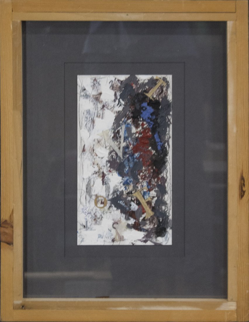 SEYMOUR ZAYON Mid Century Modern ABSTRACT COLLAGE (1 of 4)