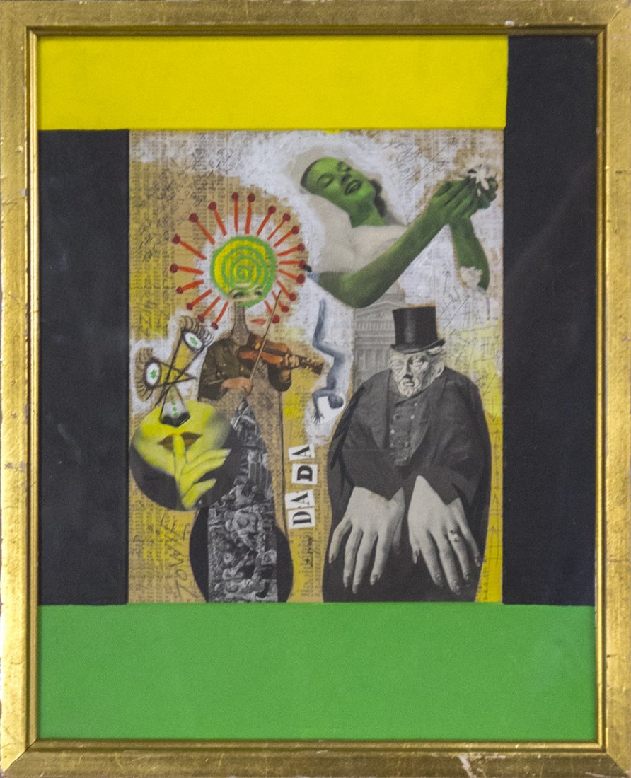 SEYMOUR ZAYON Mid Century Modern COLLAGE DADA (1 of 4)