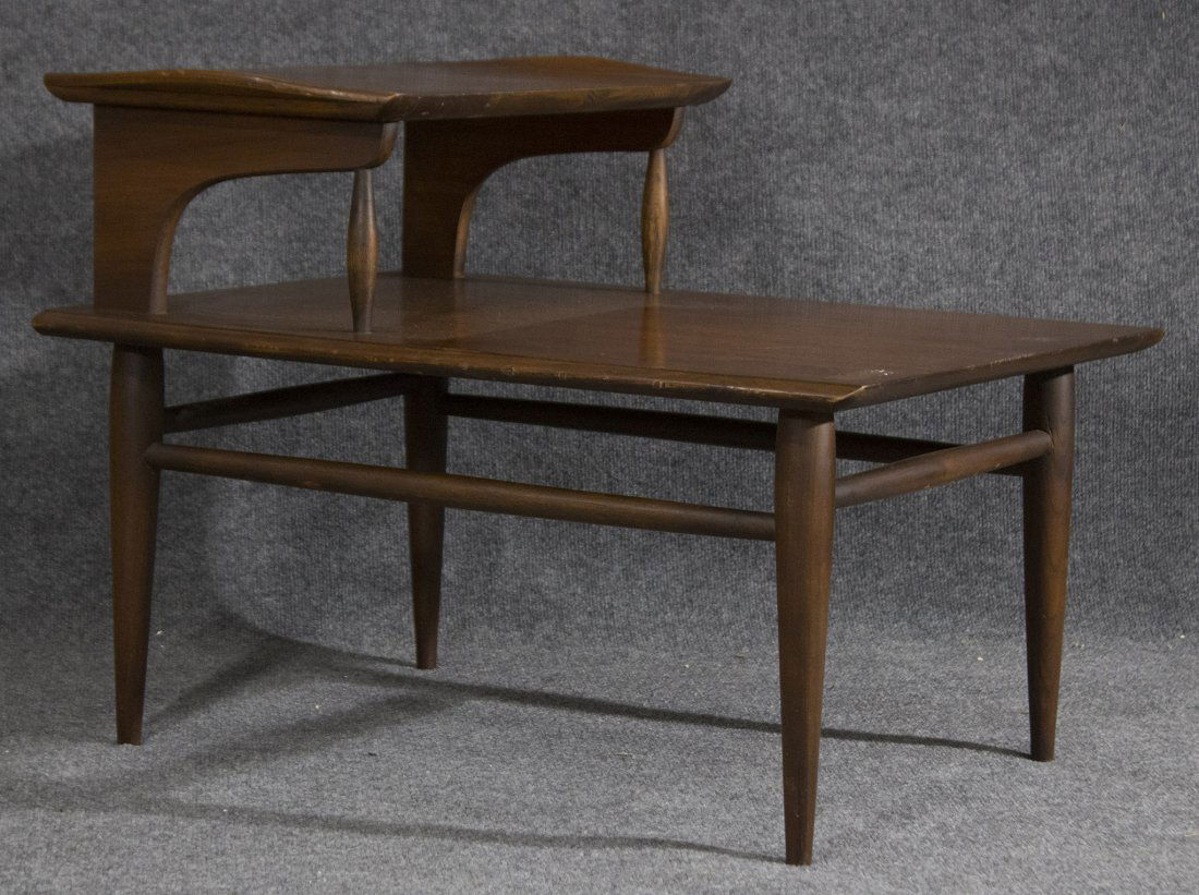 MId-century modern transitional step end table (1 of 5)