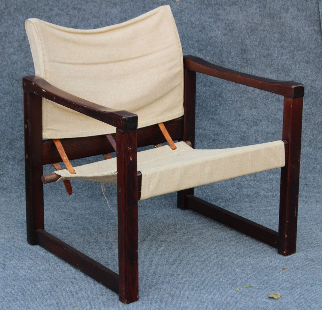 MID CENTURY MODERN CUBE SLING CHAIR (1 of 4)