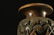 HAITIAN HAND CARVED TEAK WOOD VASE Elephant Jungle - 10
