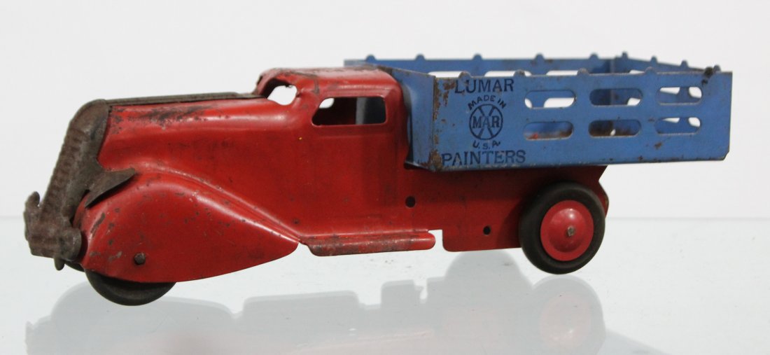 Antique MARX LUMAR PAINTERS PRESSED STEEL TRUCK (1 of 7)