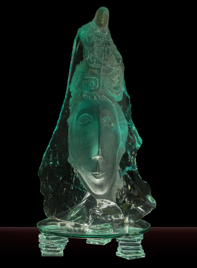 Yucel Kale "Untitled-2" glass sculpture (1 of 8)