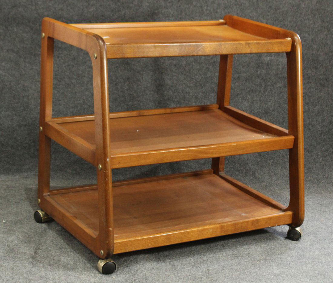 MID CENTURY MODERN DESIGN 3-TIER SERVING CART (1 of 6)
