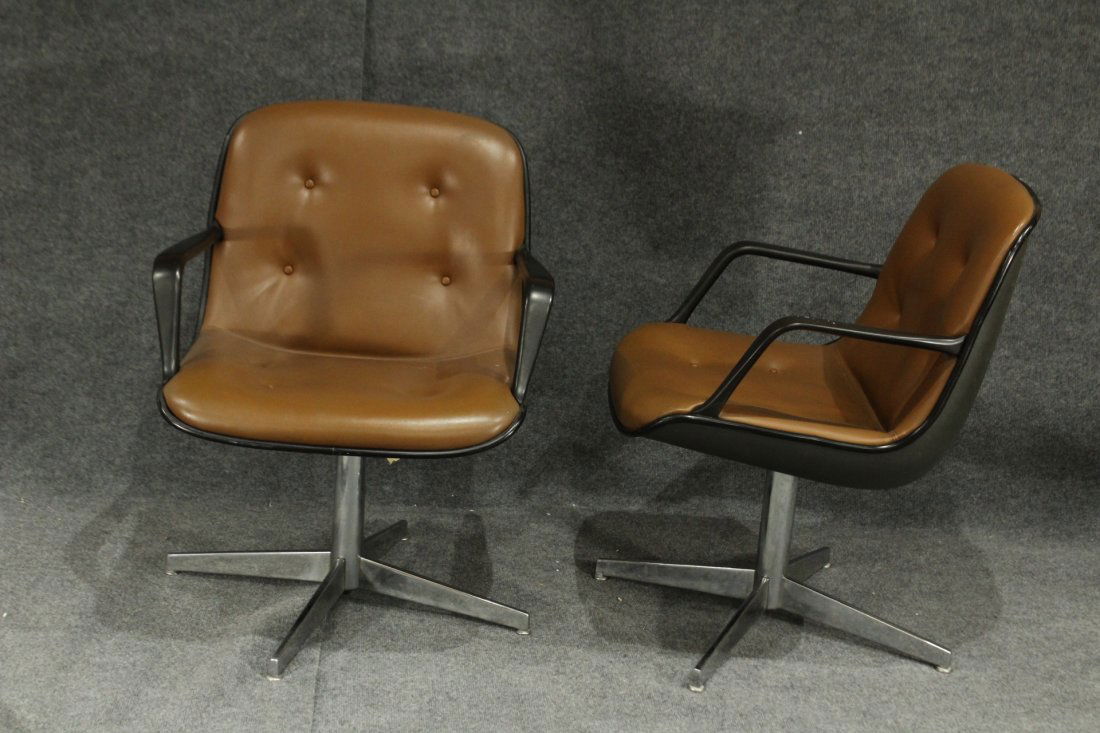 Pair MID CENTURY MODERN STEELCASE OFFICE CHAIRS (1 of 5)