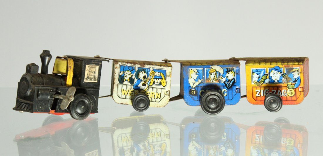 Vintage Toy WESTERN GANG ZIG ZAG TRAIN (1 of 6)