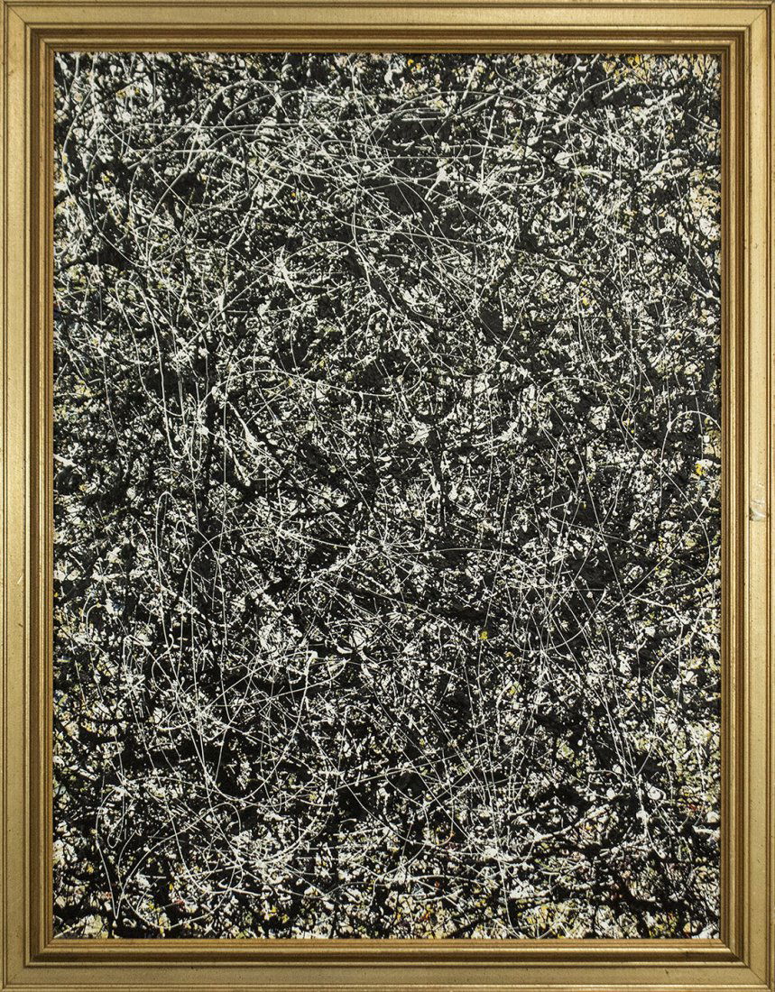 Jackson Pollack Style American drip art Action Painting (1 of 3)