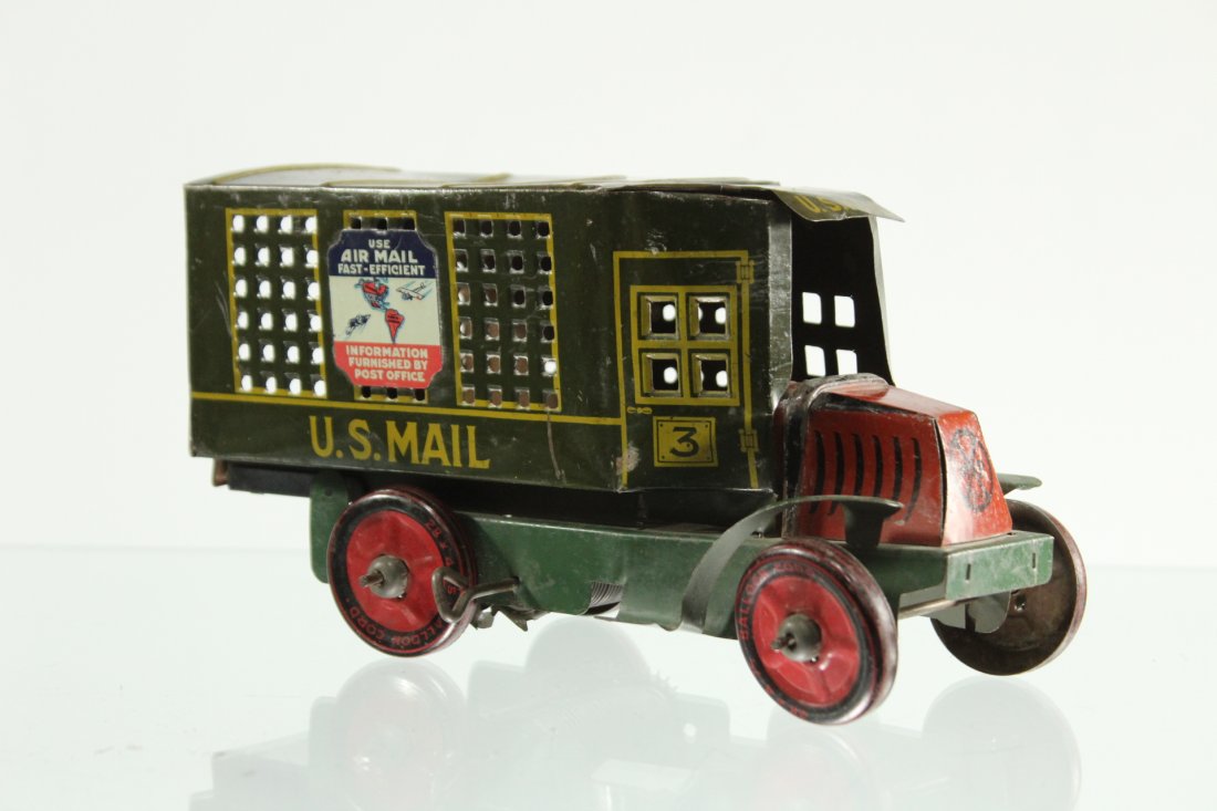 Marx antique Tin Lithographed U.S. MAIL TRUCK (1 of 7)