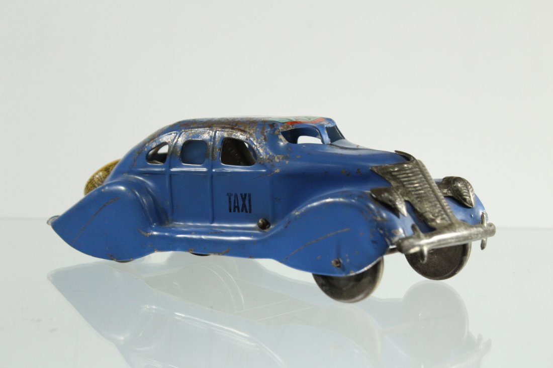 Antique Pressed Steel  Marx Mystery Taxi Car (1 of 7)