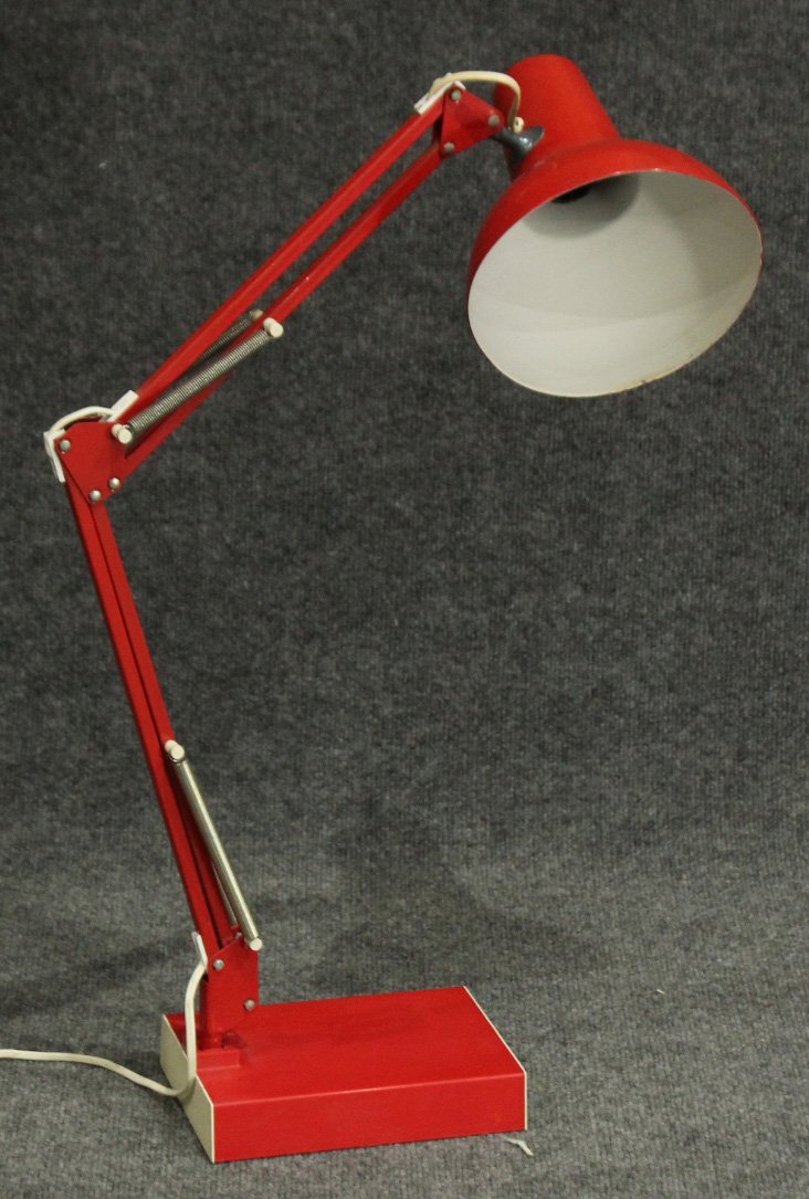 RED Italian Design ADJUSTABLE ARCHITECT DESK LAMP (1 of 4)
