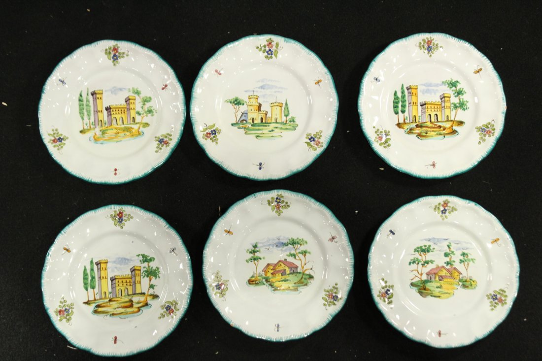 Italian Pervgid glazed ceramic plates (1 of 7)