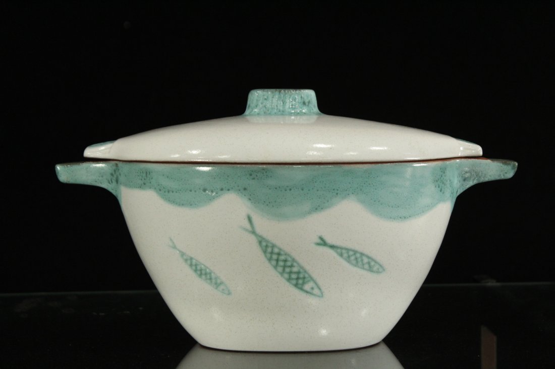 SHELDON GANTS- KROYWEN POTTERY MID-CENTURY MODERN FISH (1 of 5)